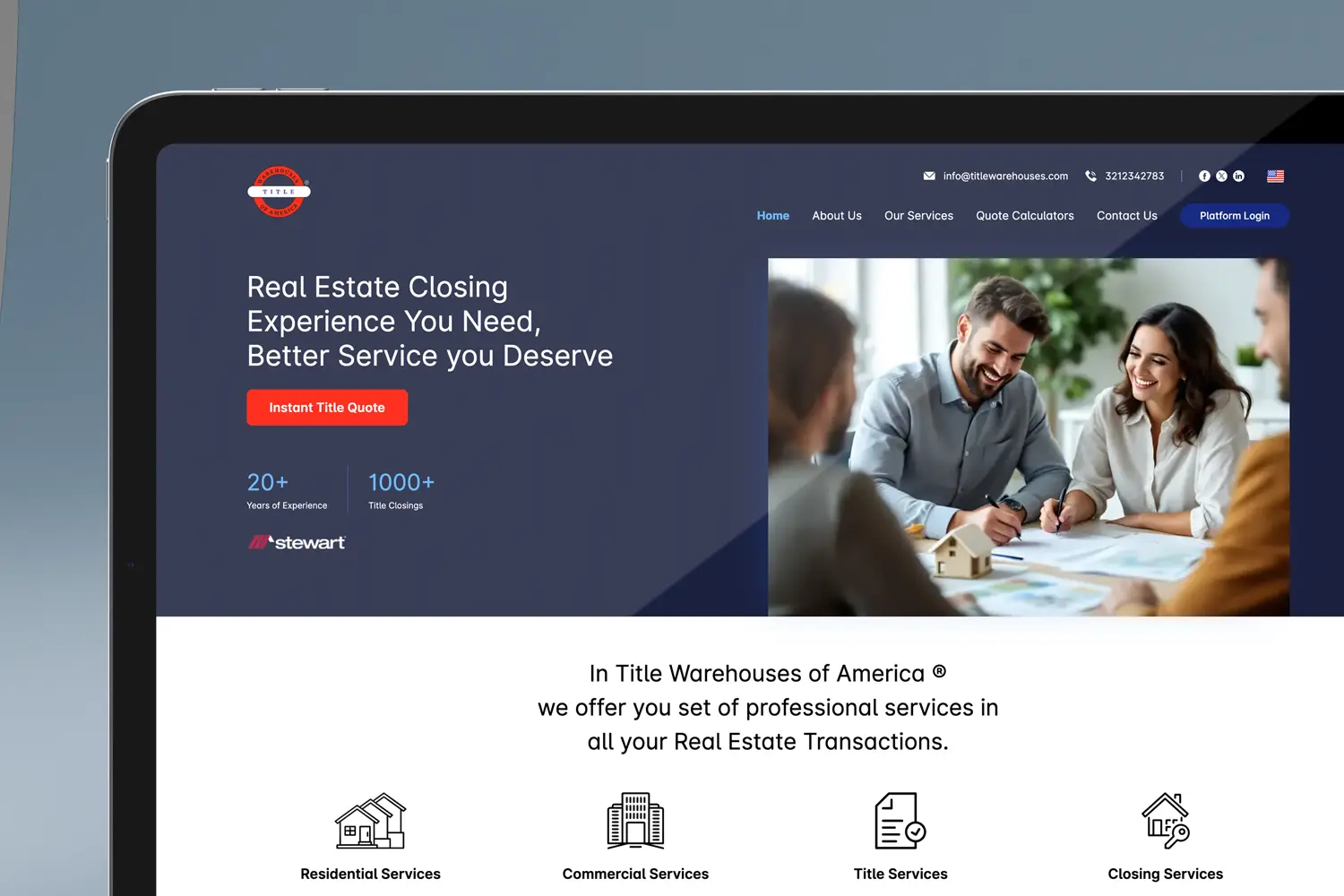 Title Platform Screen