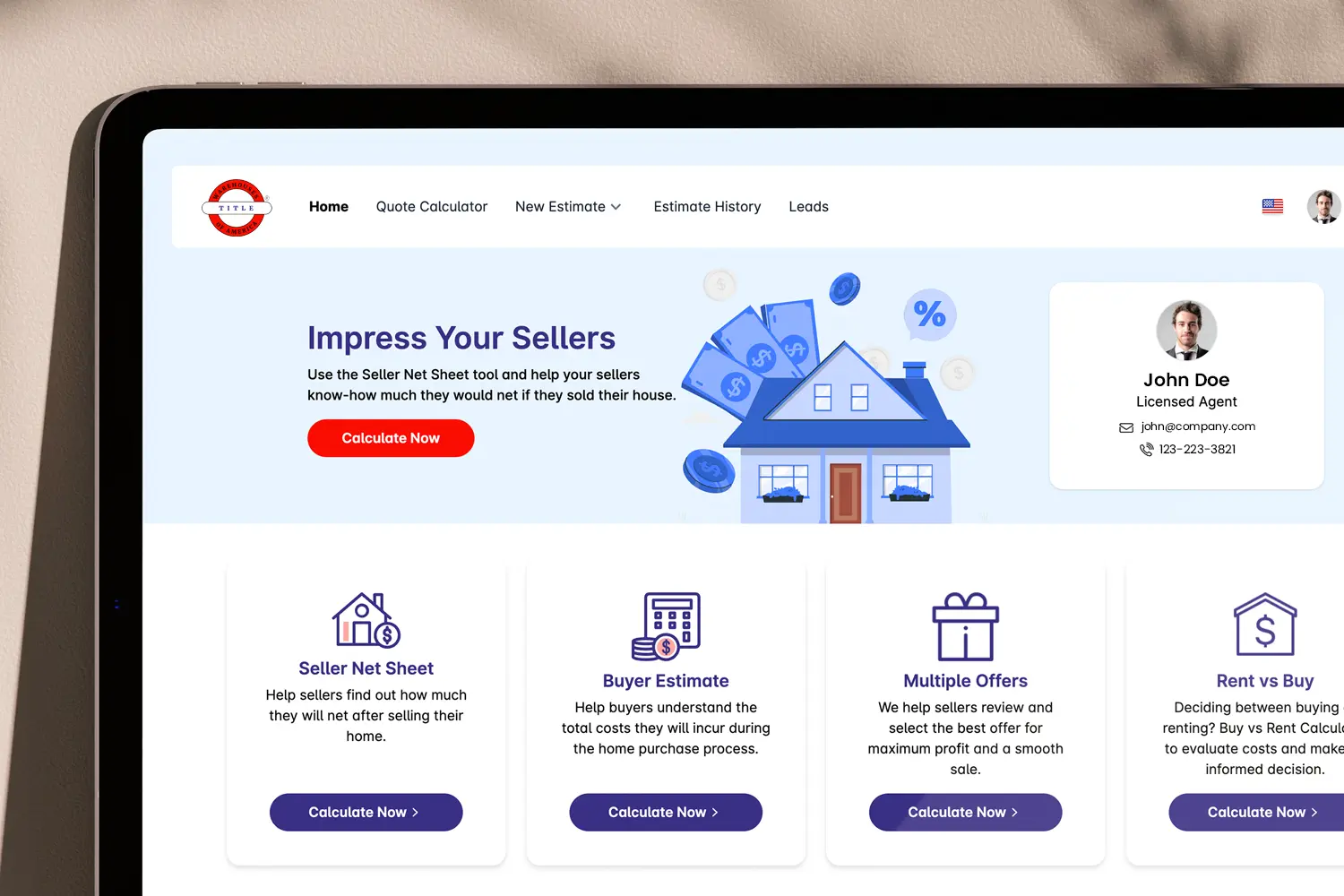 Title Platform Screen